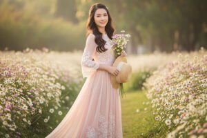 cách tạo dáng chụp ảnh dịu dàng